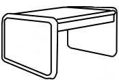 Panel Leg Rectangular Table 